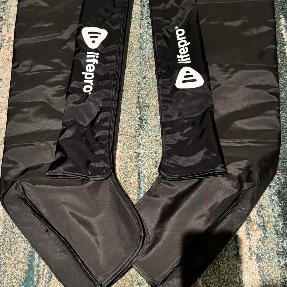 Lifepro Black Compression Leg Sleeves